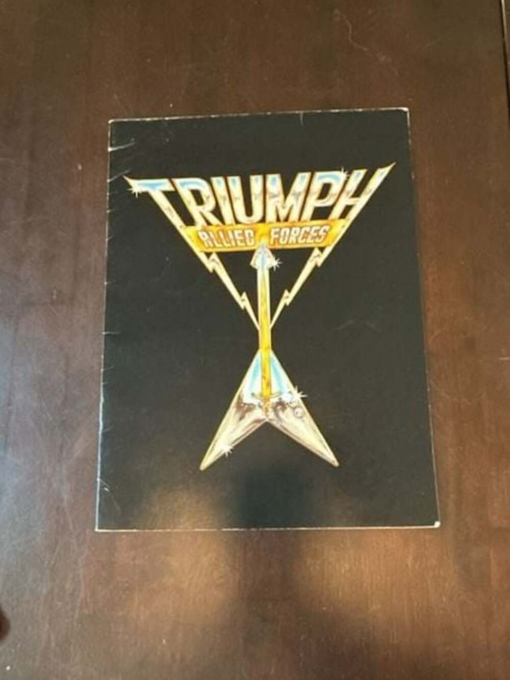 Vintage 1981 Triumph Allied Forces Official Concert Tour Program Book